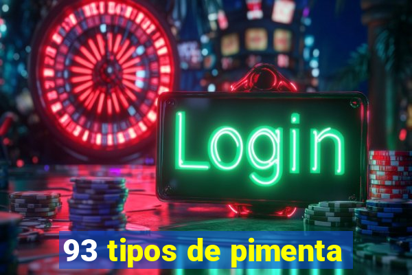 93 tipos de pimenta