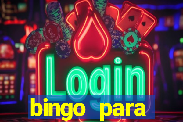 bingo para despedida de solteira para imprimir