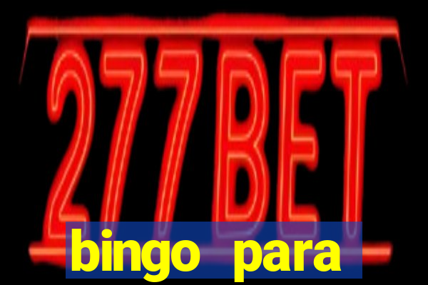 bingo para despedida de solteira para imprimir