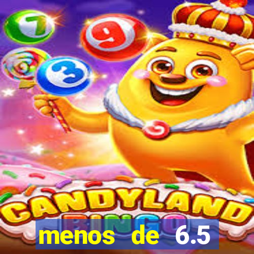 menos de 6.5 escanteios o que significa