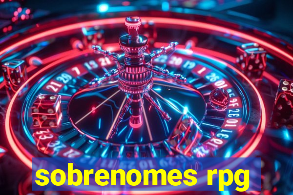 sobrenomes rpg