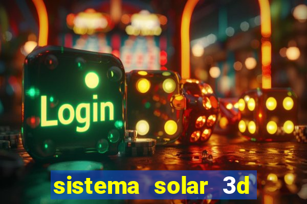 sistema solar 3d em movimento