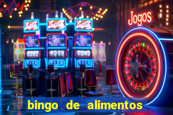 bingo de alimentos saludables para imprimir